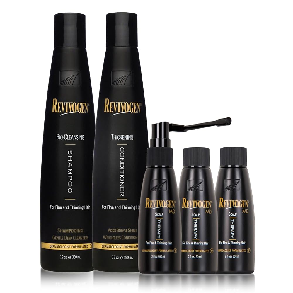 Revivogen MD Scalp Therapy thinning hair shampoo and conditioner set
